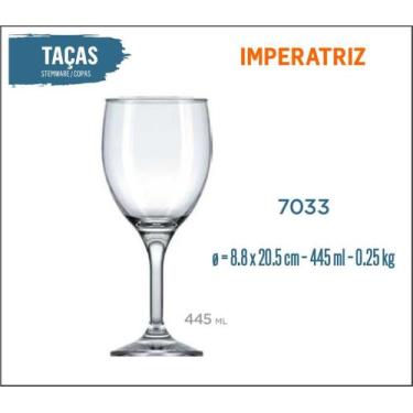 Imagem de Taça Imperatriz 445ml - Vinho Tinto Rosé Branco Água - Nadir Figueired