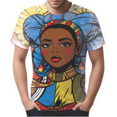 Imagem de Camiseta Camisa Tshirt Africa PopArt Mul.her Africana Arte 1 - Enjoy S