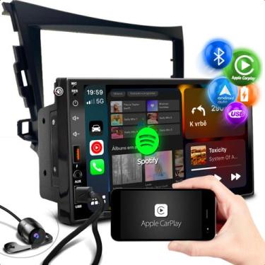 Imagem de Kit Central Multimidia Carplay Android Auto + Moldura HB20 G1 + Câmera