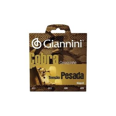 Imagem de Encordoamento Para Cavaquinho Aço Tensão Pesada Série Cobra - Giannini