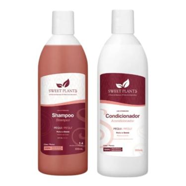 Imagem de Kit Shampoo e Condicionador Sweet Plants Pequí Cães e Gatos 500ml 6 Fragrâncias