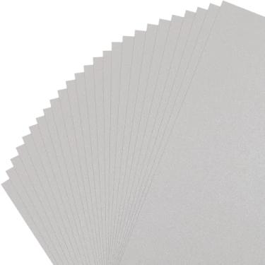 Imagem de Gartful 25 folhas de papel cartolina brilhante - 21,6 x 28 cm, capa perolada grossa - 40,8 kg - 250 gsm, papel cartolina metálico para uso DIY, confecção de cartões, convite, embrulho de presente,