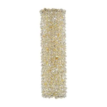 Imagem de Luminárias de parede de cristal simples e modernas, arandelas de LED douradas, círculo longo, faixa longa, sala de jantar, quarto, ambiente, luz de parede para sala, corredor, cozinha, estud