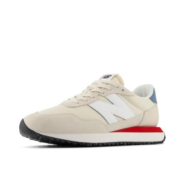 Imagem de New Balance Tênis masculino 237 V1, Linho/branco/azul elementar, 35