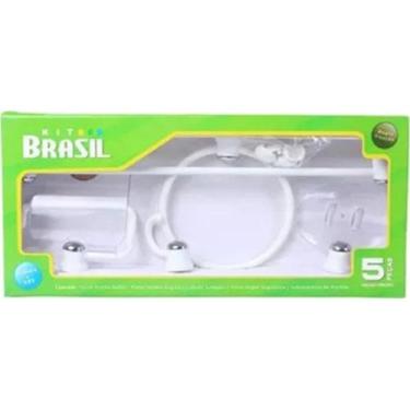Imagem de Acessorio Wc Brasil Branco Cristal 5 Pecas B1302010/10 - FOX BRASIL