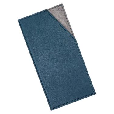 Imagem de XiowDow Envelopes de dinheiro em couro PU com suporte para cartão de crédito, clipe de dinheiro reutilizável para carteira de orçamento para mulheres e homens, organizador de cupons de recibo de