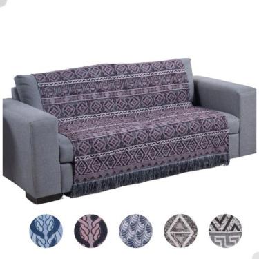 Imagem de Manta Para Sofá Xale e Cama 2,10m X 1,35m Tecido Jacquard - Valle Enxo