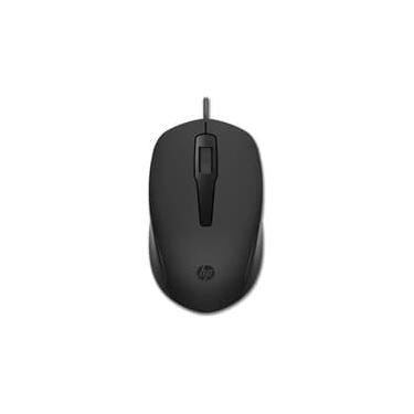 Imagem de Mouse HP 150, 1600 DPI, Dongle USB-A, Preto - 240J6AA