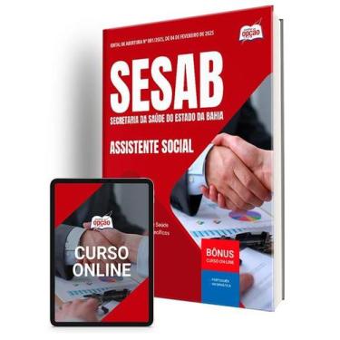 Imagem de Apostila SESAB Temporários  - Assistente Social - Apostilas Opção