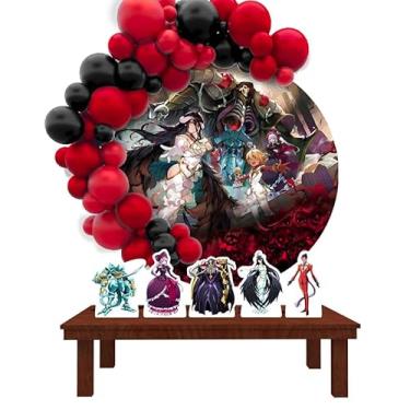 Imagem de Kit Decoração Painel Redondo Festa de Aniversário Infantil Overlord