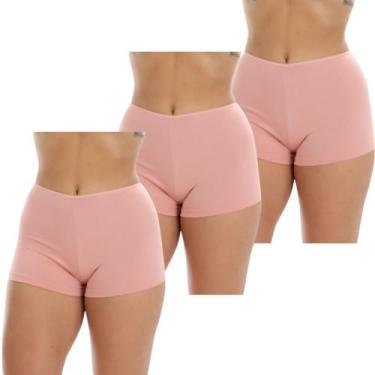 Imagem de Kit 3 Short Íntimo Curto Anágua Segunda Pele Adulta Feminina - Lelu Mo