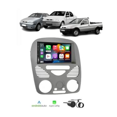 Imagem de Kit Multimídia Palio Strada Siena Fire S/ Ar 02 / 14 7 Pol CarPlay AndroidAuto - FirstOption 8100