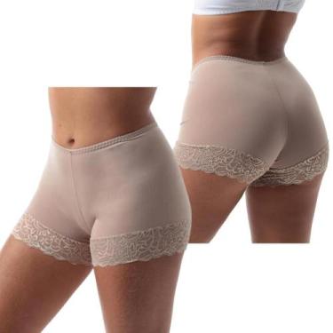 Imagem de Kit 2 Short Anágua Segunda Pele Feminina Com Renda Adulta Usar Debaixo