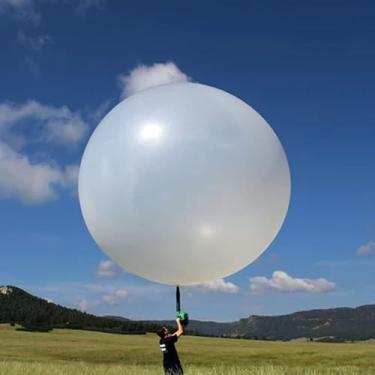 Imagem de Balão meteorológico profissional gigante de 28 pés / 336 polegadas 1000g para investigação meteorológica Vídeo aéreo Decoração de festas de fim de ano Brinquedos de entretenimento Balões eno
