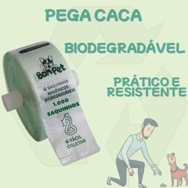 Imagem de Bobina c/ 1000 saquinhos higiênicos biodegradáveis pega caca - Bom Pet