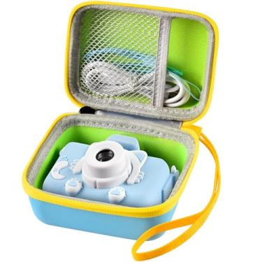 Imagem de Estojo de câmera compatível com Seckton/ para Desuccus/ para OZMI/ para GKTZ/ para LC-dolida/ para Gofunl/para Langwolf/ para câmera digital infantil HANGRUI, caixa de armazenamento de filmadora infantil para bolsa de acessórios somente com cabo