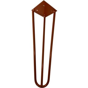 Imagem de Pé de Ferro Aço Hairpin Legs 30 cm Bronze A01 Sofá Móveis Mesa - Inovi