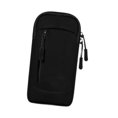 Imagem de Dynwave Sports braçadeira de braçadeira manga portátil portátil zíper de zíper smartphone saco de braço de braço de braço de braço para corrida de corrida, Preto