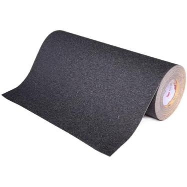 Imagem de S&X Fita Antiderrapante Rolo De 18 Polegadas X 60 Pés, Preta, Grão 60, Fita Antiderrapante De Comprimento Estendido Para Degraus De Escadas Externas, Degraus De Madeira E Pegadores Externos – Tiras