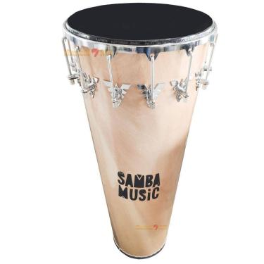 Imagem de Timbal Samba Music Madeira 90X14 Madeira Verniz 14 Afinações