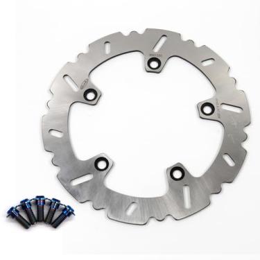 Imagem de Rotor de disco de freio traseiro com parafusos de montagem para BMW R1200GS ADVENTURE 2006-2014, R1200RT 05-13, R1200ST 05-08, R NINE T 1200 14-21, K1300R ABS 08-14, K1300S 09-09-15, K1 600GT 2018