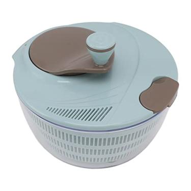 Imagem de Secador eficiente de saladas e legumes – Lavador rotativo de frutas e vegetais para preparação rápida da cozinha (verde) (azul)