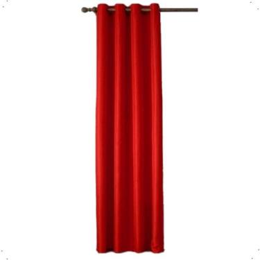 Imagem de Cortina Blackout 1,40 x 2,20m Folha Unica Ilhos Para Provador Corta Lu