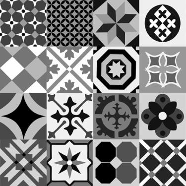 Imagem de Papel De Parede Adesivo Lavável Ladrilho Pastilha 5m