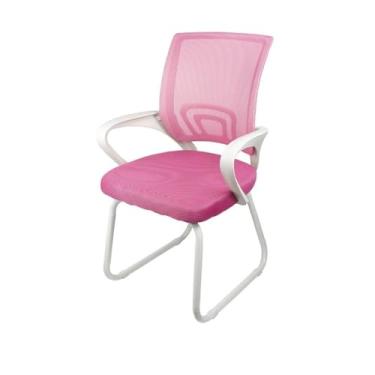 Imagem de Cadeira para Escritório Interlocutor Fixa Tela Mesh Tok 3310 OR Design Rosa