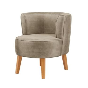 Imagem de Poltrona Moderna para Recepção de Escritório Resistente MOBLAN decor (Cappuccino)