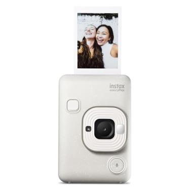 Imagem de Fujifilm Câmera instantânea híbrida Mini LIPLAY INSTAX – Branco enevoado