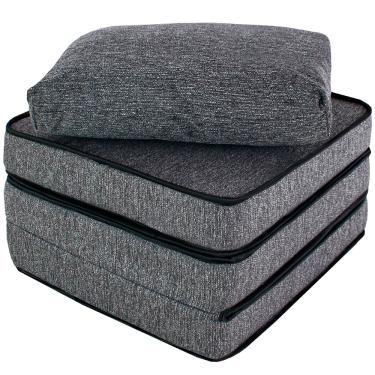 Imagem de Puff com Travesseiro Solteiro Multiuso 3 em 1 bf Colchões