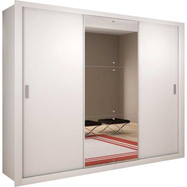 Imagem de Guarda-roupa Rufato Veneza com 3 portas e 4 gavetas Rufato - Branco