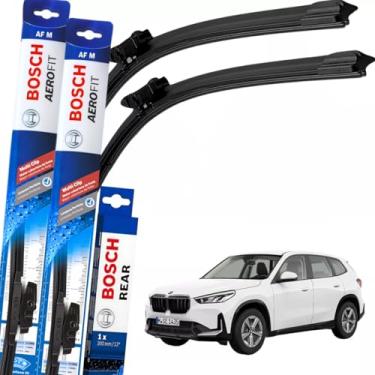 Imagem de Kit Palheta Limpador Parabrisa Par Dianteiro e Traseiro Original Bosch Multiclip X1 2015 À 2022