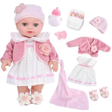 Imagem de Boneca DOTVOSY 30 cm com roupas e acessórios para mais de 3 anos