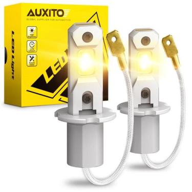 Imagem de Lâmpadas de Neblina LED AUXITO H3 3000K Amarelas (Par)