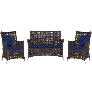 Imagem de  Jogo Sofá e 2 Poltronas de Área Igapó Alumínio