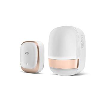 Imagem de Campainha sem fios IP44 campainha impermeável 38 indicador de campainha de porta 1 recetor e 1 botão remoto campainha de porta aberta