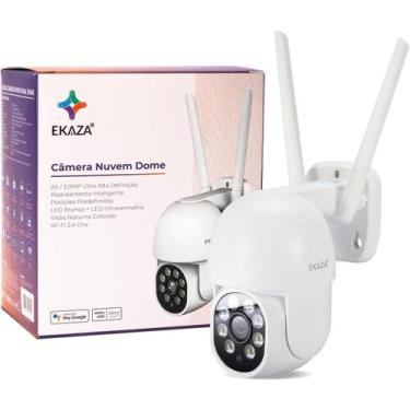 Imagem de Câmera Segurança Externa WiFi Dual Dome Alexa/Google EKaza