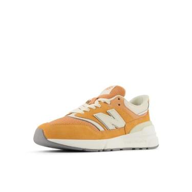 Imagem de New Balance Tênis unissex infantil com cadarço 997r V1, Cobre/Linho, 6.5 Big Kid