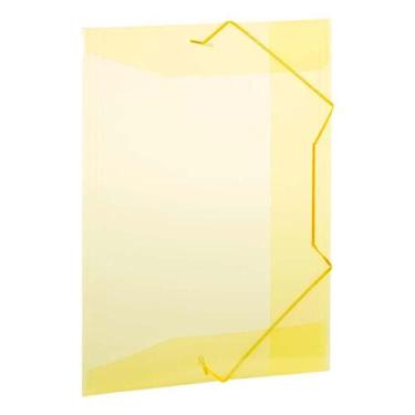 Imagem de Kit com 10 Pastas Plástica Aba Elástico Ofício Tamanho A4 de 23,5cmx33