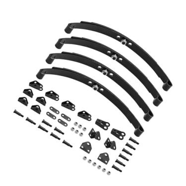 Imagem de Colaxi 1/14 Suspensão da simulação Spring RC Car Parte, Metal High Performance, Black Portable Black RC Dump Truck Acessórios, Suporte Traseiro Da Frente