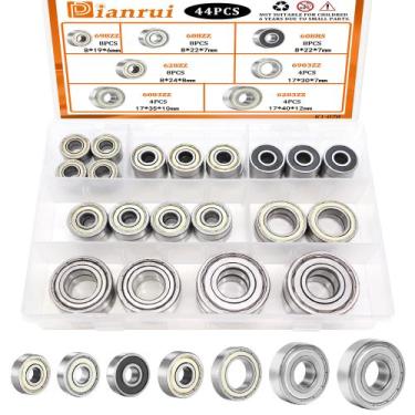 Imagem de Kit de sortimento de rolamentos Dianrui 44 peças para skate, impressão