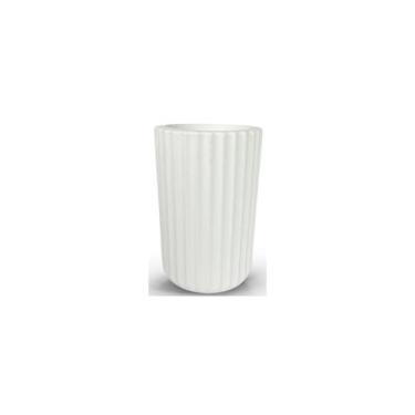 Imagem de Vaso Planta Decorativo Jardim Sala 45cm Branco - ANA BOLENA DECOR