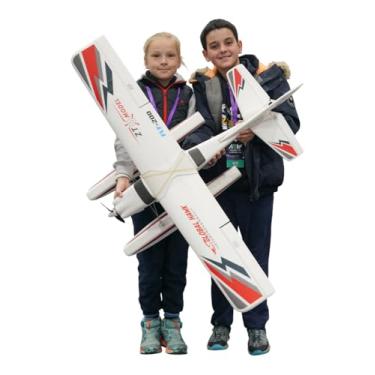 Imagem de PLAYSTEM Global Hawk 2.4 GHz 1.2m RC Seaplane Smart Trainer Airplane- 4 Channel Remote RTF- Lithium Battery and Optional Floats Included