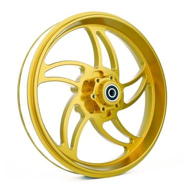 Imagem de BeaxTurbo Racing Upgrade Parts CNC Aluminum Front Wheel hub-Future Storm Design for losi promoto mx 1/4 (Gold)
