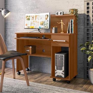 Imagem de Escrivaninha Office Studio - Lukaliam Móveis - 109x111x41 cm, Jequitib