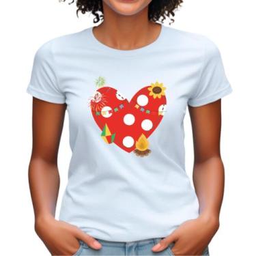 Imagem de Camisa babylook tema junino festa junina ideal arraiá escola estampa d