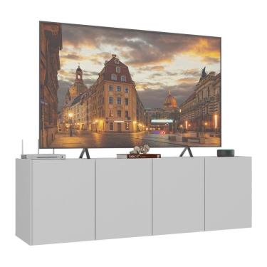 Imagem de Rack Para Tv Até 50 Polegadas Com Suspenso Mp1070 Branco Branco