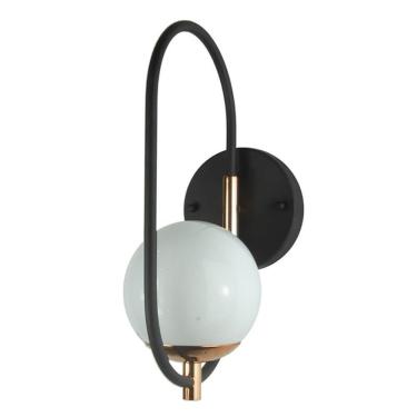 Imagem de Arandela Globo Esfera Online 30cm - Preto/cobre